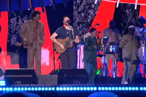 Global Citizen Festival: Seu Jorge canta com Chris Martin, do Coldplay